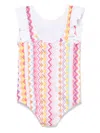Missoni Zigzag-pattern Swimsuit In Pink