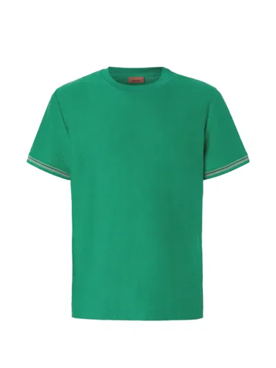 Missoni Zigzag-pattern T-shirt In Green