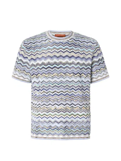 Missoni Zigzag Pattern T-shirt In Multi