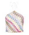Missoni Zigzag-pattern Tank Top In White