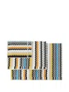 Missoni Zigzag Pattern Towels Set Of 5 In Multi