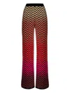 Missoni Zigzag-pattern Trousers In 黑色
