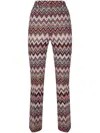 Missoni Zigzag-pattern Trousers In Rot