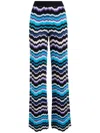 Missoni Knitted Flared Pants In Multicolor