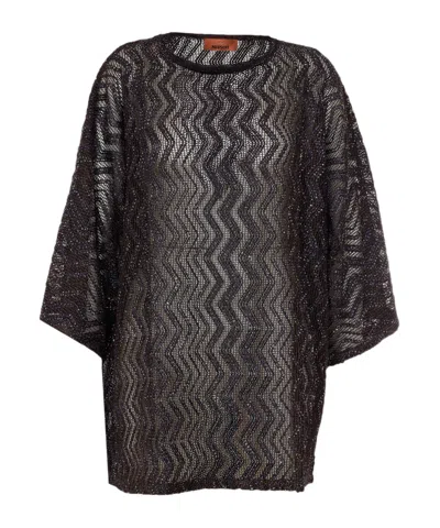 Missoni Zigzag Patterned Blouse In Gray