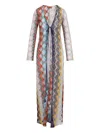 Missoni Geometric Print Sheer Beach Cover Up In Multi