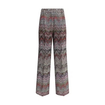 Missoni Zigzag Patterned Pants In Gray