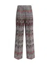 Missoni Weit Geschnittene Hose Mit Zickzackmuster In Gray