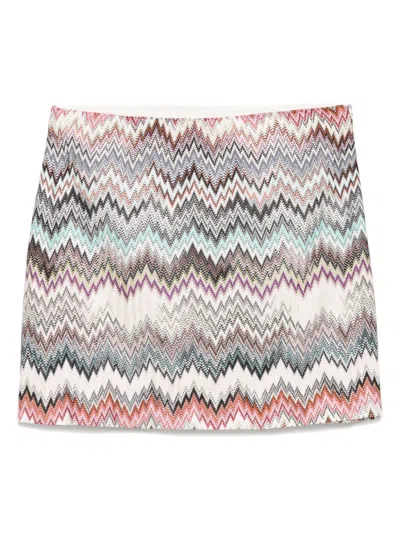 MISSONI ZIGZAG-PATTERNED SKIRT - WOMEN'S - VISCOSE/POLYESTER
