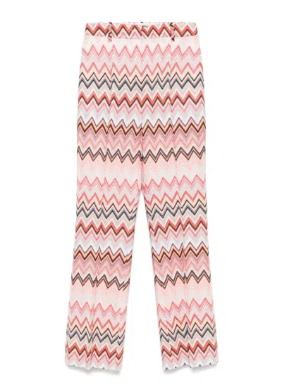 MISSONI MISSONI ZIGZAG PATTERNED TAILORED TROUSERS
