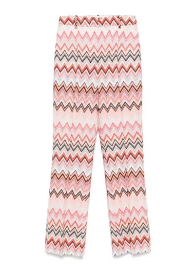 MISSONI ZIGZAG PATTERNED TAILORED TROUSERS