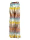 Missoni Wide-leg Embroidered Viscose Blend Pants In Multi