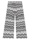 Missoni Zigzag-patterned Wide-leg Trousers In Multi