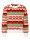 Missoni Multicolor Sweater For Boy With Chevron Pattern In Red