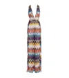 Missoni Zigzag Plunge-neck Jumpsuit In Multi