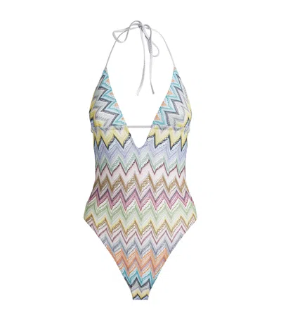 Missoni Zigzag Plunge Swimsuit
