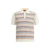 Missoni Zigzag Weave Knit Polo Shirt