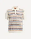 Missoni Zigzag Weave Knit Polo Shirt