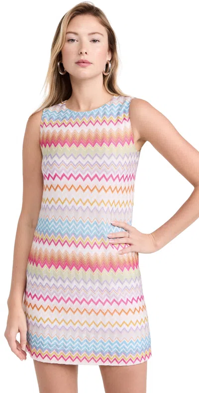Missoni Zigzag Pouch Dress With Lurex Multicolor With White Base