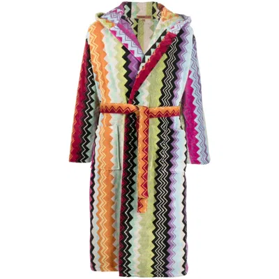 MISSONI ZIG-ZAG PRINT BATH ROBE
