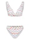 Missoni Waistband Elastic High-cut Legs V-neckline Zigzag