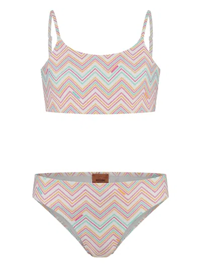 Missoni Kids' Zigzag-print Bikini Set