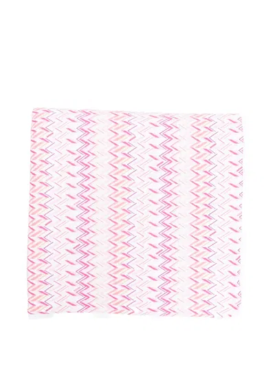 Missoni Zigzag-print Blanket In White