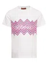 Missoni Zigzag-print Cotton T-shirt In White