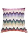 Missoni Zigzag-print Cushion In Grün