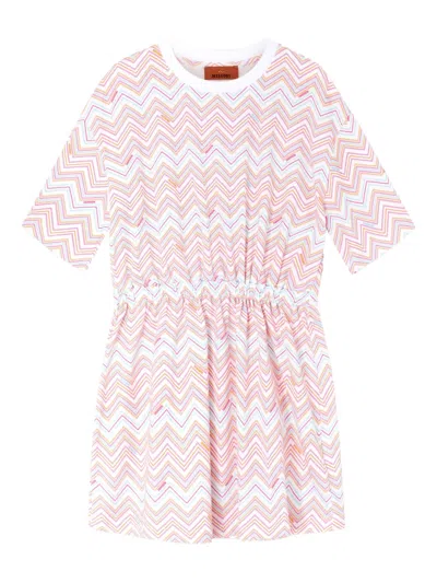 Missoni Kids' Zigzag-print Dress In Multi