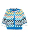 Missoni Zigzag-print Hoodie In Blue