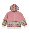 Missoni Zigzag Print Hoodie In Pink