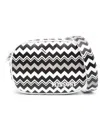 Missoni Zigzag-print Leather Shoulder Bag In Black