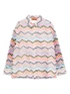 Missoni Zigzag-print Shirt In Gray