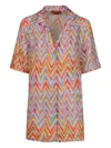 Missoni Zigzag-print Shirt In Pink