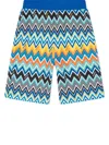 Missoni Zigzag-print Shorts In Blue