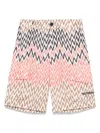 Missoni Zigzag-print Shorts In Neutrals