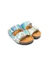 Missoni Zigzag-print Slip-on Sandals In 绿色