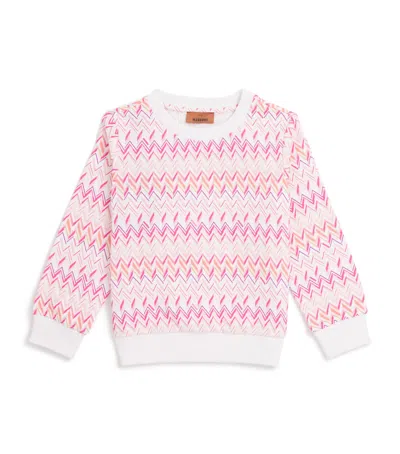 Missoni Kids' Zigzag Print Sweatshirt In White