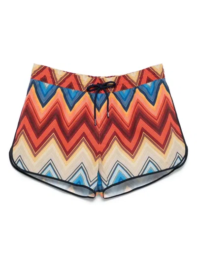 MISSONI ZIGZAG-PRINT SWIM SHORTS