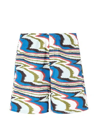 Missoni Zigzag-print Swim Shorts In Multi