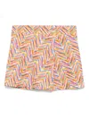 Missoni Zigzag-print Swim Skirt In Orange