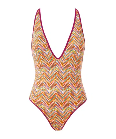 MISSONI ZIGZAG-PRINT SWIMSUIT
