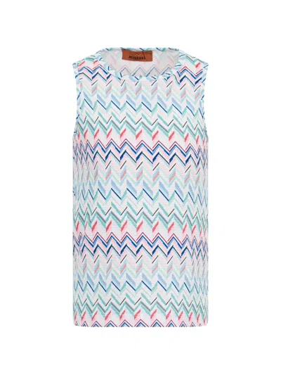 Missoni Zigzag-print Tank Top In Multi