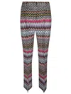 Missoni Zigzag Tailored Trousers In Multicolor