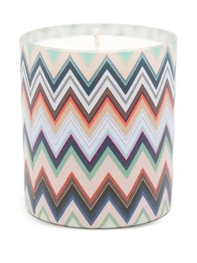 Missoni Zigzag-printed Candle (220g) In Multi