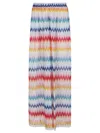 MISSONI MISSONI ZIGZAG PRINTED COVER UP TROUSERS