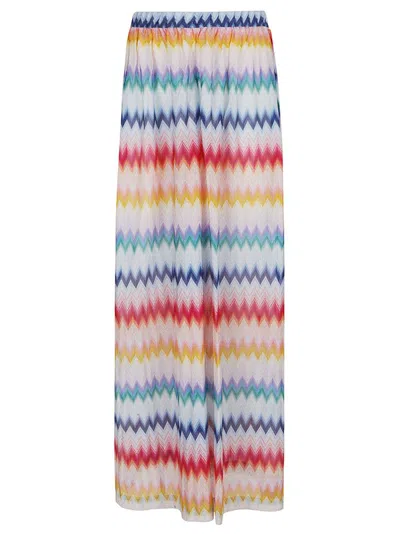 Missoni Zigzag Printed Cover Up Trousers In Multi