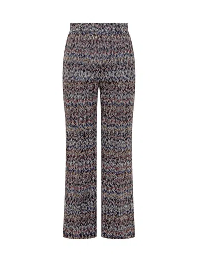 Missoni Zigzag Printed Cropped Trousers In Multi