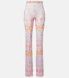 Missoni Zigzag Printed Tulle Straight Pants In Multi